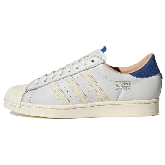 Adidas Originals Superstar Series Skateboard Shoes Unisex Low-top White/m/blue