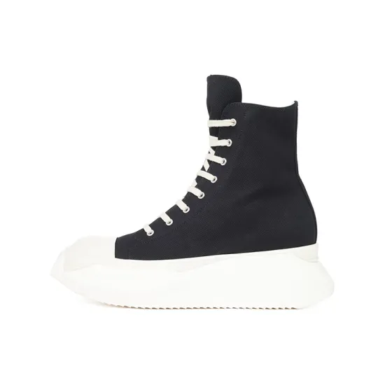 Rick Owens Abstract High Top Black Milk Women's