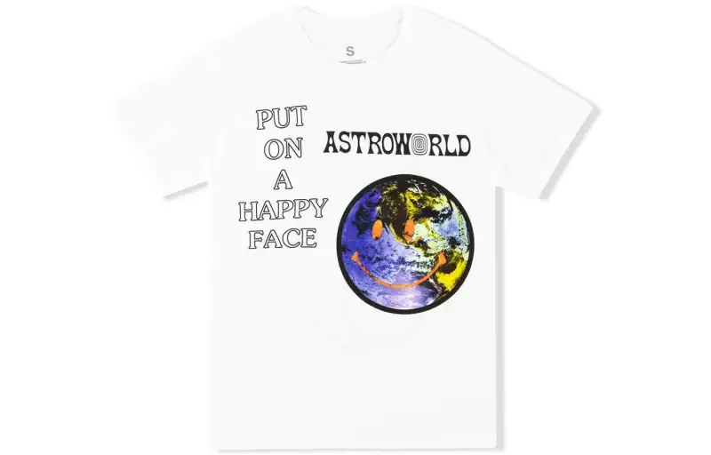 Travis Scott Astroworld Happy Face Tee