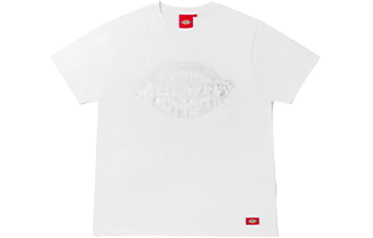 Dickies T Shirts Men's White Crew Neck Moderate Heavyweight