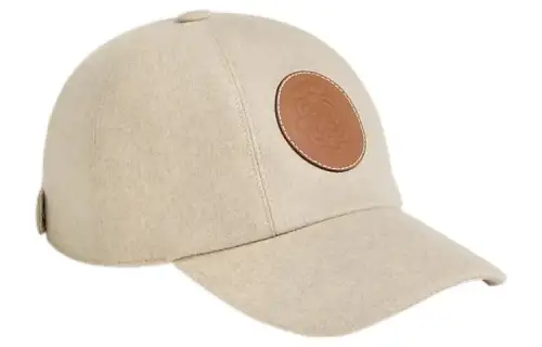 HERMES Baseball Caps Unisex Beige