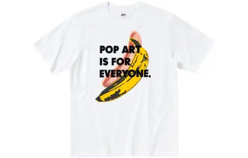 UNIQLO T Shirts Men's White Crew Neck Moderate Straight Fit