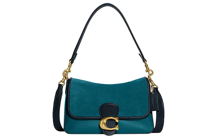 COACH Tabby Cow Leather Handbag, Crossbody Bag Shoulder Bags Medium Women's Peacock Blue