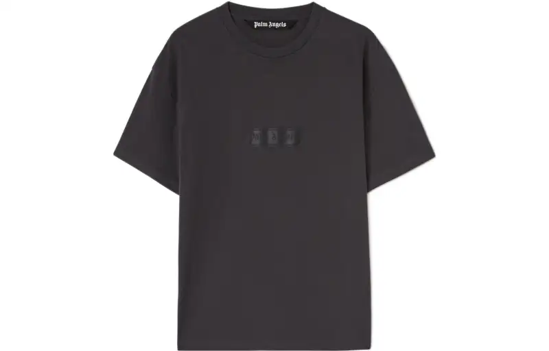 PALM ANGELS Garment Dye Box Logo T Shirt