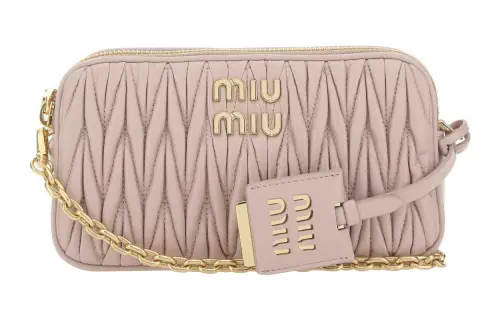 MIU MIU Sheepskin Portable Crossbody Bag, Shoulder Bag Women's Pink