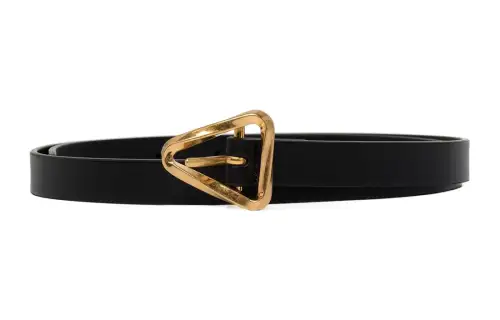 Bottega Veneta Leather Belts Women's Black /