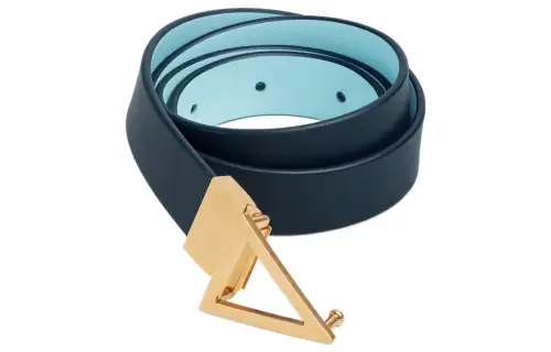 Bottega Veneta Leather Belts Women's Blue