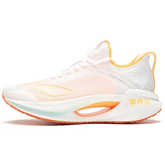LiNing Jueying Essential 䨻 Cushioning Lightweight Rebound Low Top Running Shoes Men's Fluorescent Mango Orange