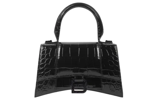 Balenciaga Embossed Hourglass Xs Handbag