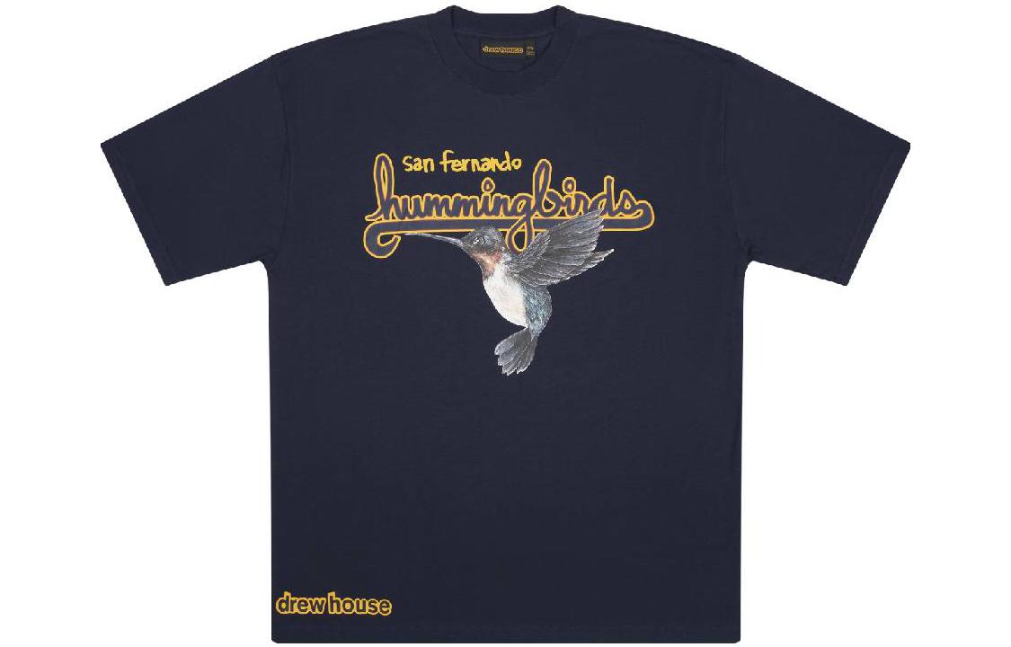 Drew House Hummingbirds Logo T Shirt Men's Blue