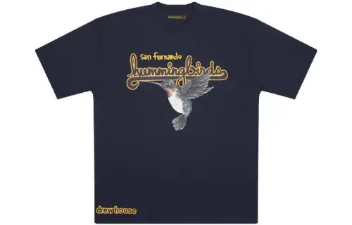 Drew House Hummingbirds Logo T Shirt Men's Blue