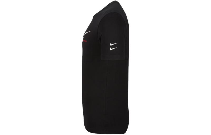 Мужская футболка Nike Swoosh LogoT (черный) — фото 2