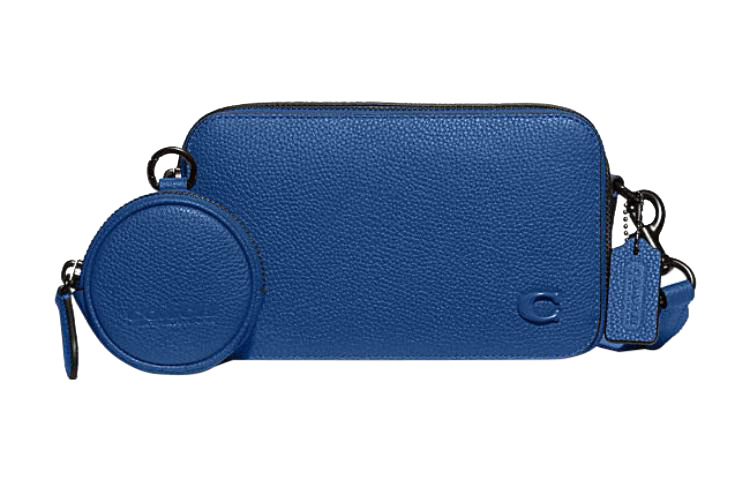 COACH Charter Cow Leather Combo Bag, Storage Bag, Shoulder Bag, Crossbody Bag Small Men's Blue