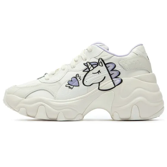 Puma Pulsar Wedge Lifestyle Shoes Women's Low-top White/purple