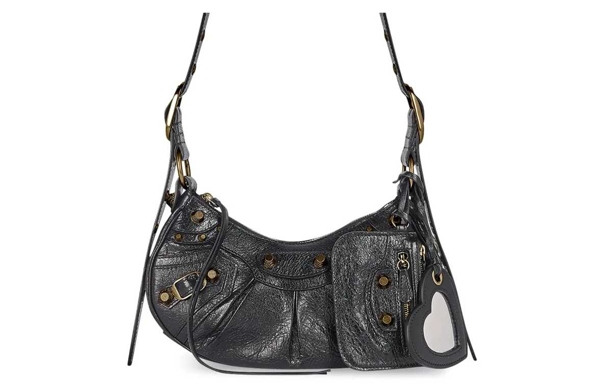Balenciaga Le Cagole Shoulder Bag Xs Black Arena
