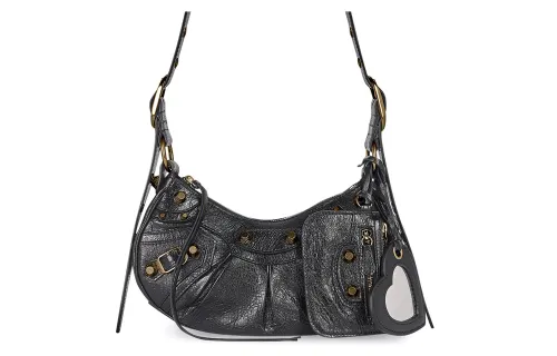 Balenciaga Le Cagole Shoulder Bag Xs Black Arena