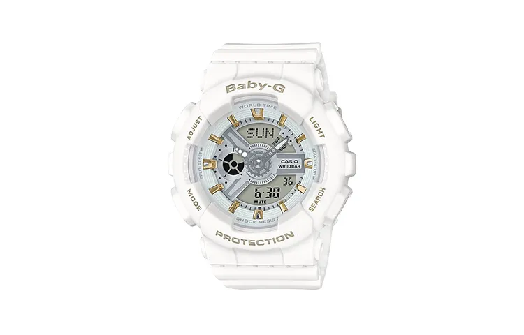CASIO Women's BABY-G White Watch BA-110GA-7A1