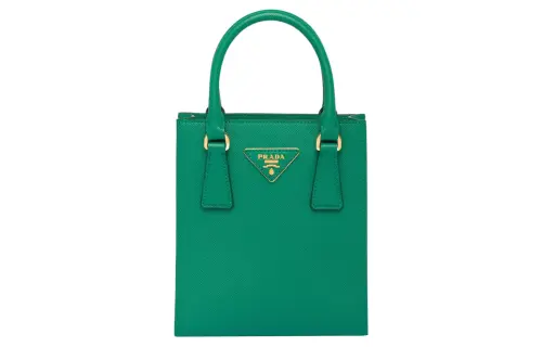 PRADA Saffiano Leather Shoulder Bag, Crossbody Bag, Handbag Women's Green
