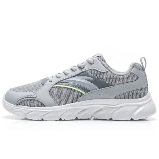 ANTA Running Shoes Men Low-Top Dusty Gray/Cool Gray/Sprout Green