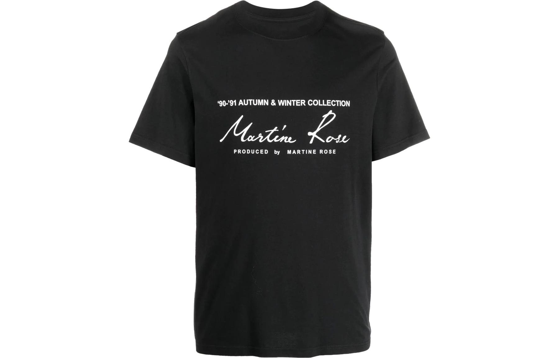 Футболка Martine Martine rose FW22 LogoT (черная)