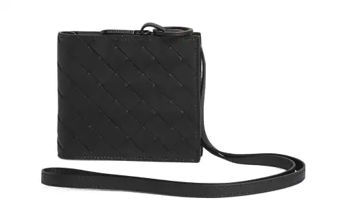 Bottega Veneta Leather Wallet Regular Men's Black