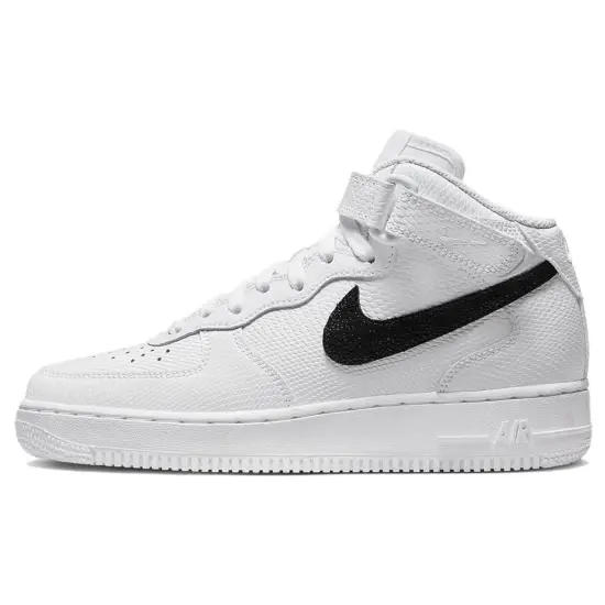 Nike Air Force 1 Mid '07 Snakeskin White Black Women's