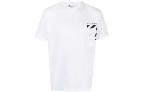 OFF-WHITE White short sleeve T-shirt
