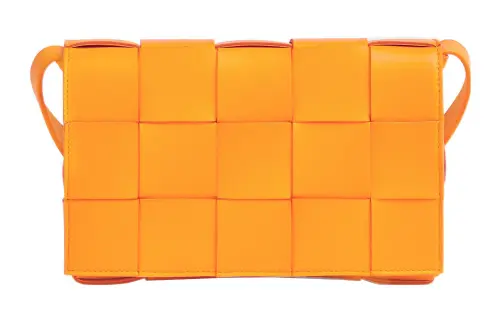 Bottega Veneta Intreccio Weave Cassette Tangerine