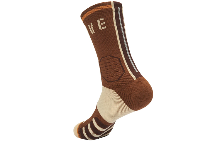 Li Ning BADFIVE Crew Socks Unisex 1 Set 2 Pack Brown