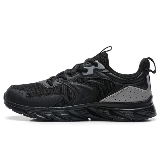 ANTA Running Shoes Men Low-Top Black/Sandstorm Gray