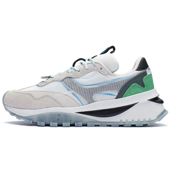 LINING Running Shoes Men Low-Top Standard White Sand Gray