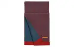 HERMES Knit Scarves Unisex Marine Blue/Hermes Red