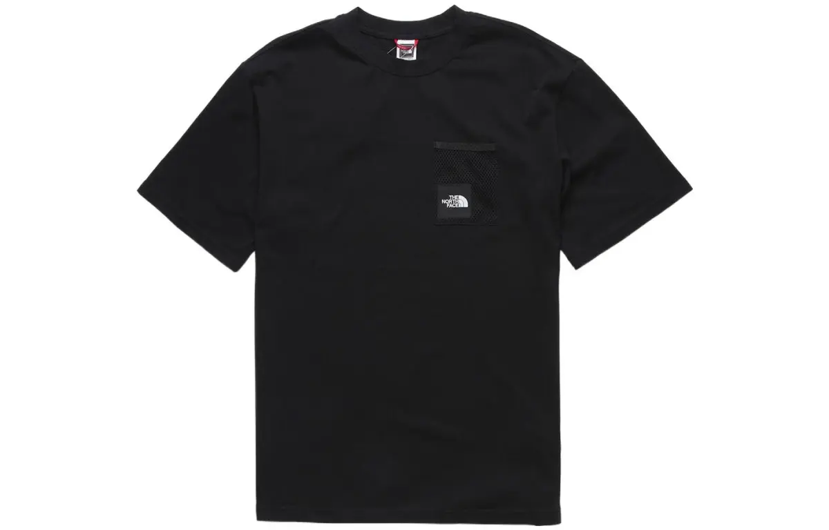 THE NORTH FACE T-Shirts Men's Black Crew Neck Moderate Straight Fit