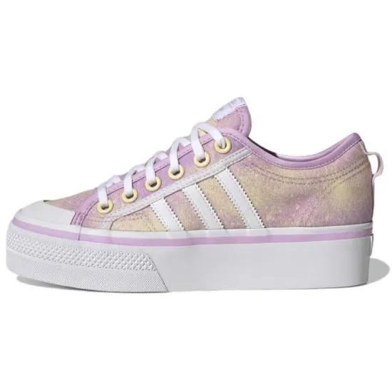 Adidas Women's Nizza Platform 'Bliss Lilac Almost Yellow'