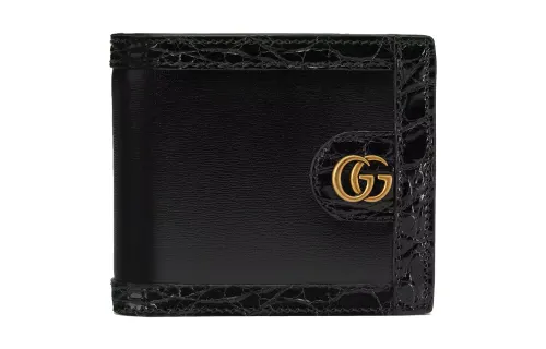 GUCCI Ophidia Leather Wallet Men's Black