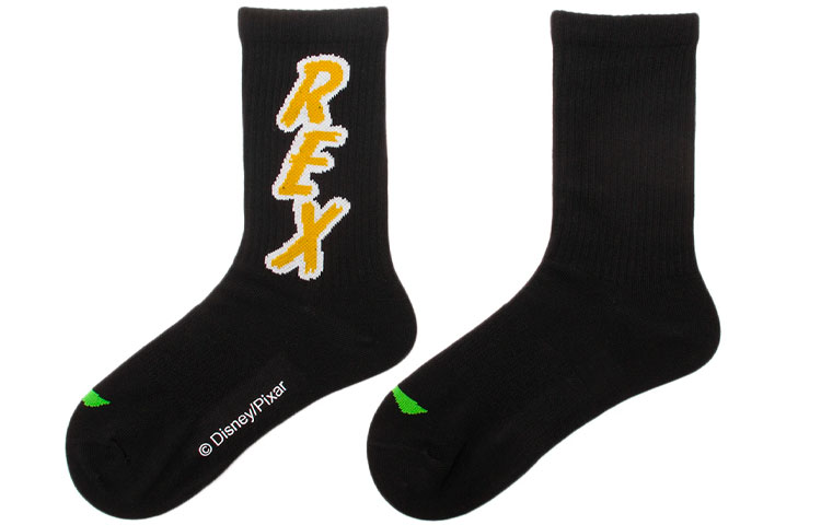 Li Ning x Disney Toy Story Collection Crew Socks Unisex 2 Pack Black
