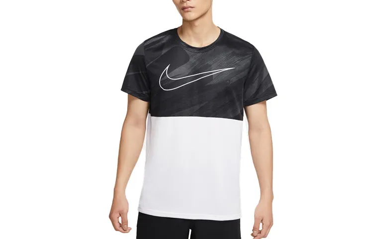 Nike Dri Fit T Shirt Men's Black White