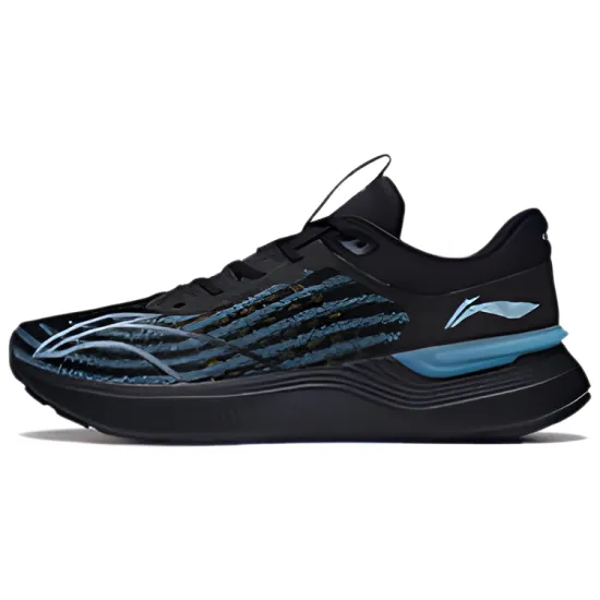 LINING Light And Shadow Element Running Shoes Men Low-Top Black