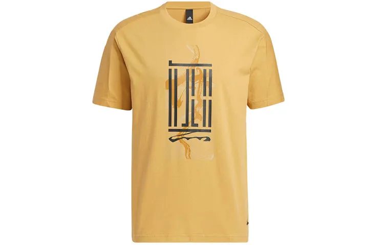 Adidas T-Shirts Men's Crew Neck Moderate Straight Fit