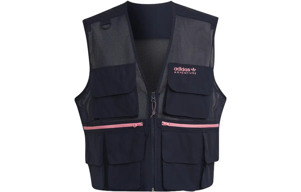 Adidas Vests Men's Legend Ink V-neck Moderate Workwear
