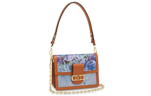 LOUIS VUITTON Dauphine Cow Leather Handbag, Shoulder Bag Women's