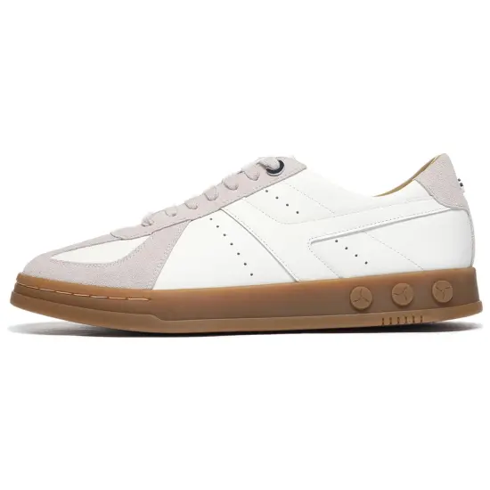 LI-NING 1990 Zhengrong Skateboard Shoes Men Low-Top Ecru/Wind Chime Gray