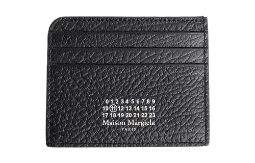 Maison Margiela Cow Leather Wallet, Card Holder Women's Black