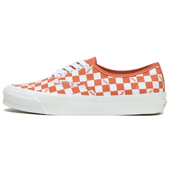Vans Vault OG Authentic LX Checkerboard Mecca Orange