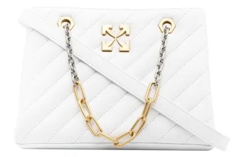 OFF WHITE Jackhammer 25 Tote White