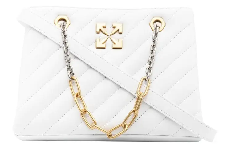 OFF WHITE Jackhammer 25 Tote White