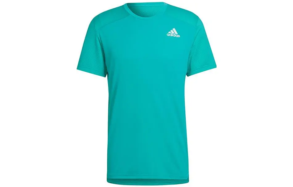 Adidas Running T Shirt Men's Cyan