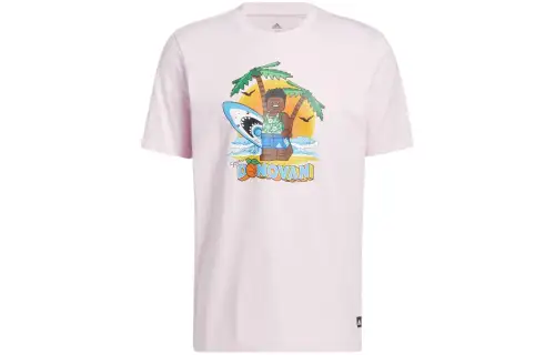 Adidas T Shirts Men's Crew Neck Moderate Straight Fit