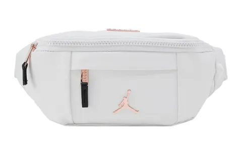 Jordan Polyurethane One Shoulder Crossbody Fanny Pack Regular Unisex White