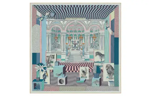 HERMES Knit Scarves Women's Multicolor